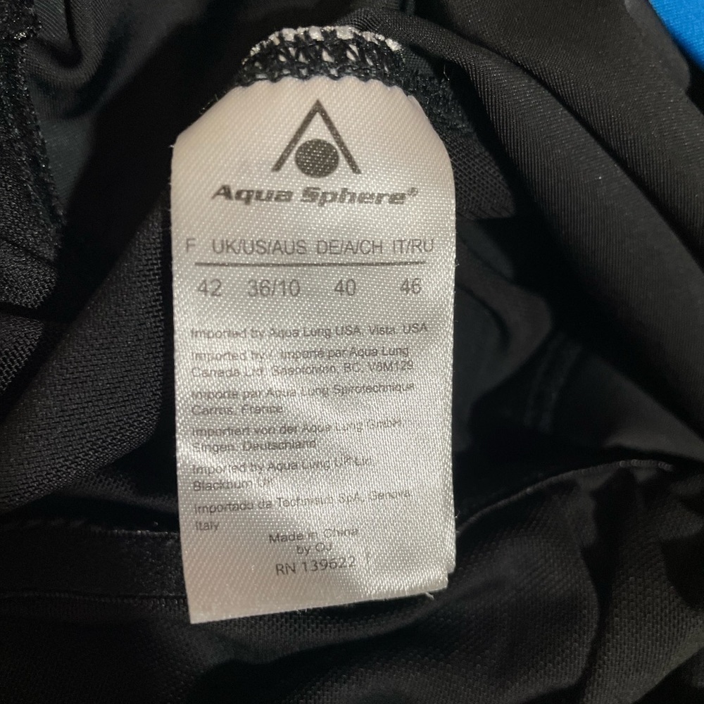 AQUA SPHERE Aqua Light tankini swim tank top Flavia Chic Back, sz 10, EUC - Picture 6 of 9